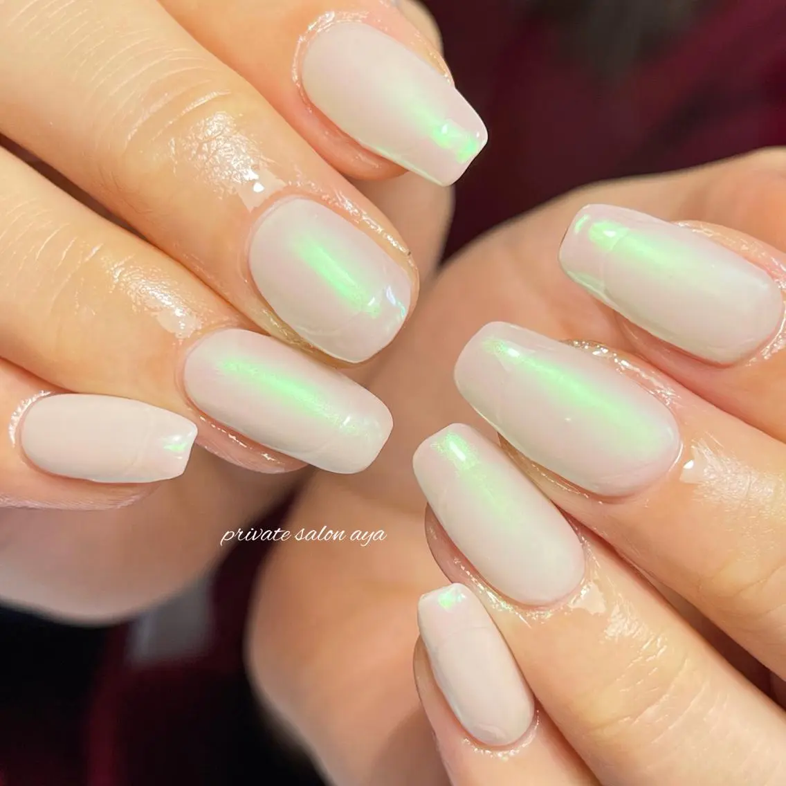 ミディアム ネイル クリアネイル フレンチネイル richeri beautyのその他イメージ