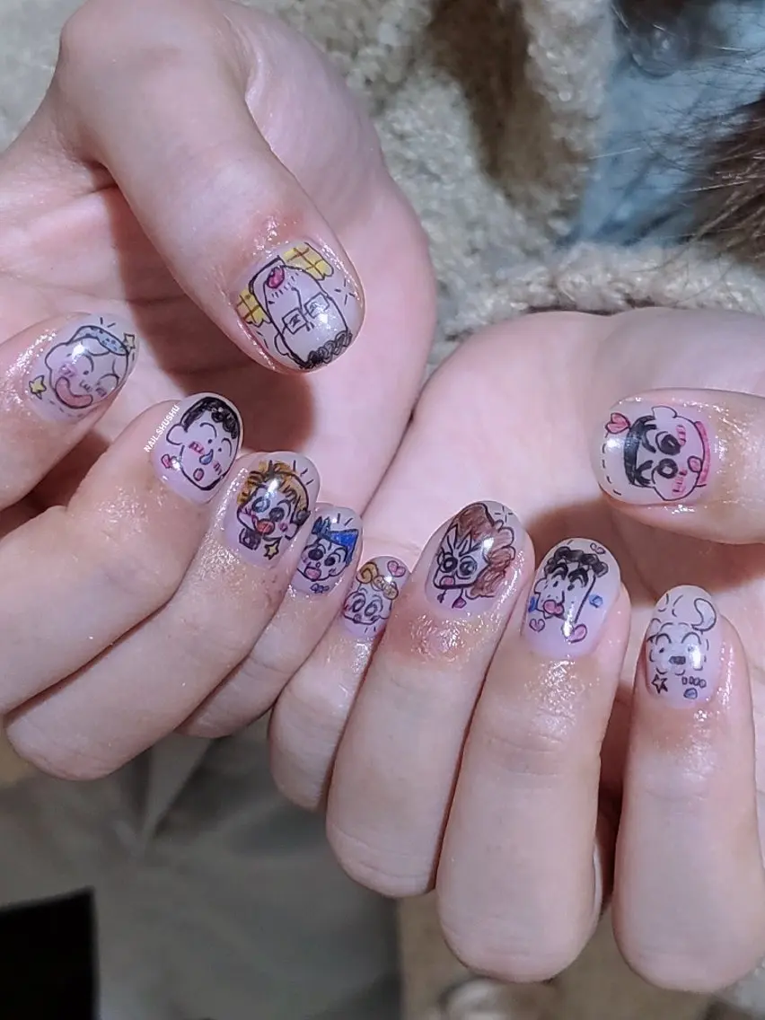 ネイル ハンドネイル 3dパーツ/流行り 👧shushu❤️のネイルデザイン