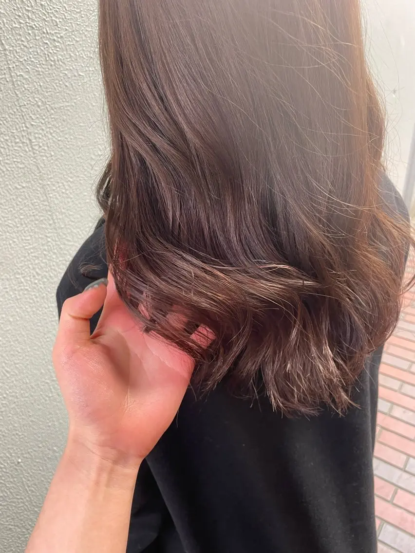 セミロング カラー ヘアアレンジ 艶カラー/カット /矯正🌒Ameriのヘアスタイル