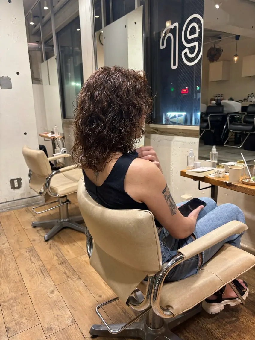 ミディアム パーマ カット パーマ kaito パーマ募集！🙌のヘアスタイル