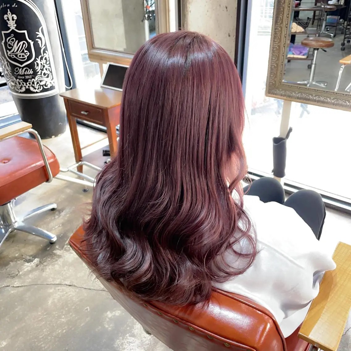 ロング カラー ベージュカラー ピンクカラー ピンクベージュ ヘアカラー 🕊miki モテ髪🫧のヘアスタイル