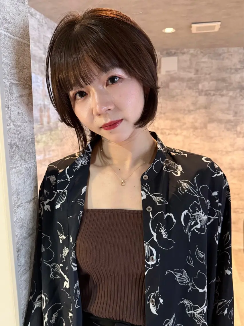 ショート カラー パーマ カット ヘアカラー 縮毛矯正 トリートメント mai / linoah˚✧のヘアスタイル