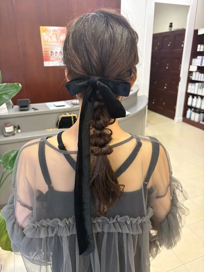 ロング ヘアセット arika さやのマツエク・マツパデザイン
