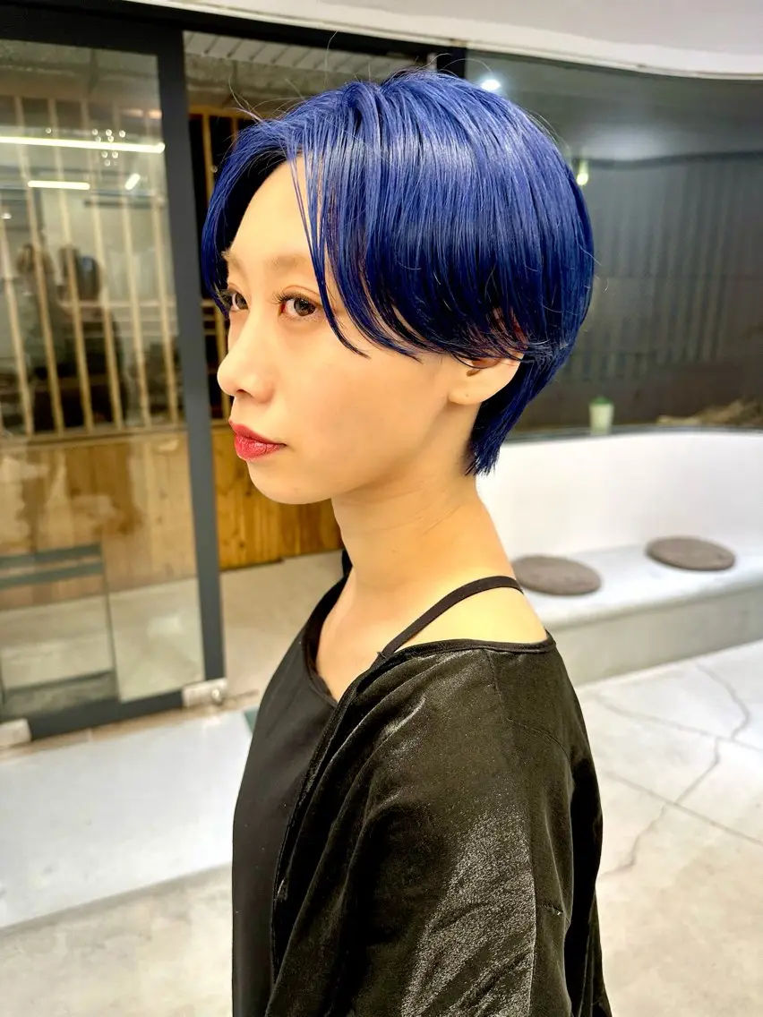 ショート カット ヘアカラー トリートメント 骨格診断で絶対可愛い ✨丸みショート✨凌弥のヘアスタイル