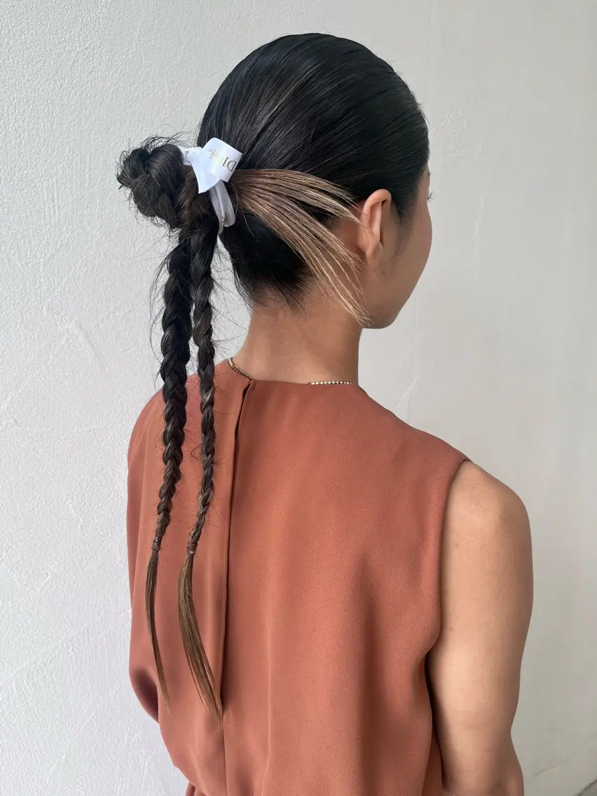 ロング ヘアアレンジ 透明感カラー🫧🌈 似合わせカット✂︎のヘアスタイル