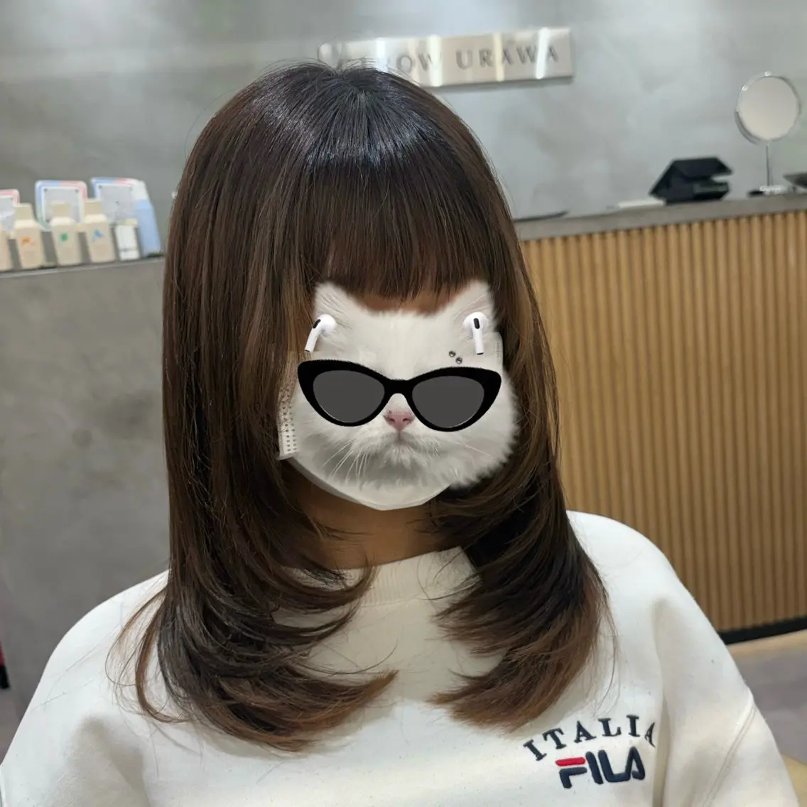 ミディアム YUI  艶カラー 🍓レイヤー　浦和のヘアスタイル