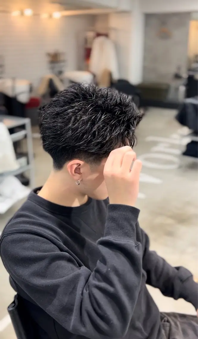 ショート カット パーマ 吉田 彩人のヘアスタイル