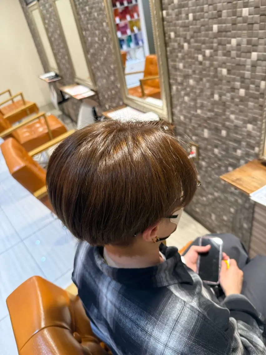 ショート カラー カット ヘアカラー トリートメント 🫧艶髪職人/相模 大野/新井公輔🫧のヘアスタイル