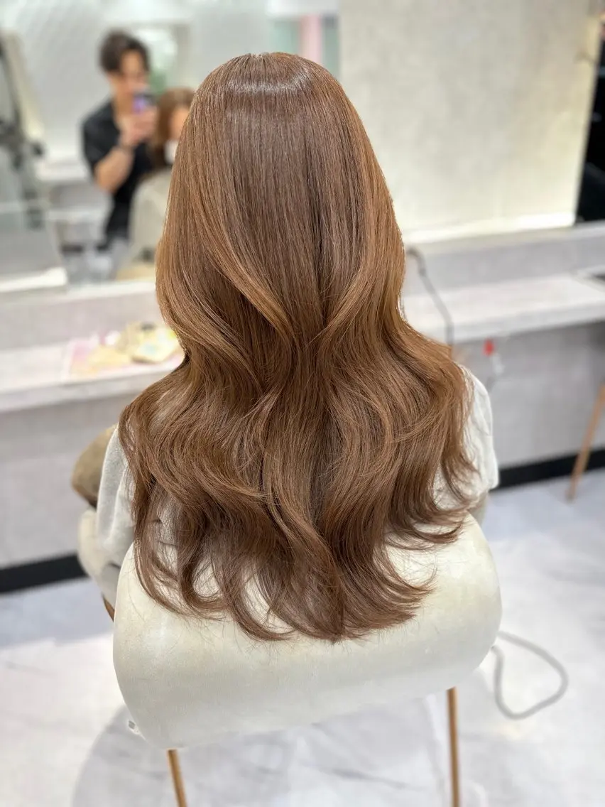 ロング ヘアカラー 立花 怜礼のヘアスタイル