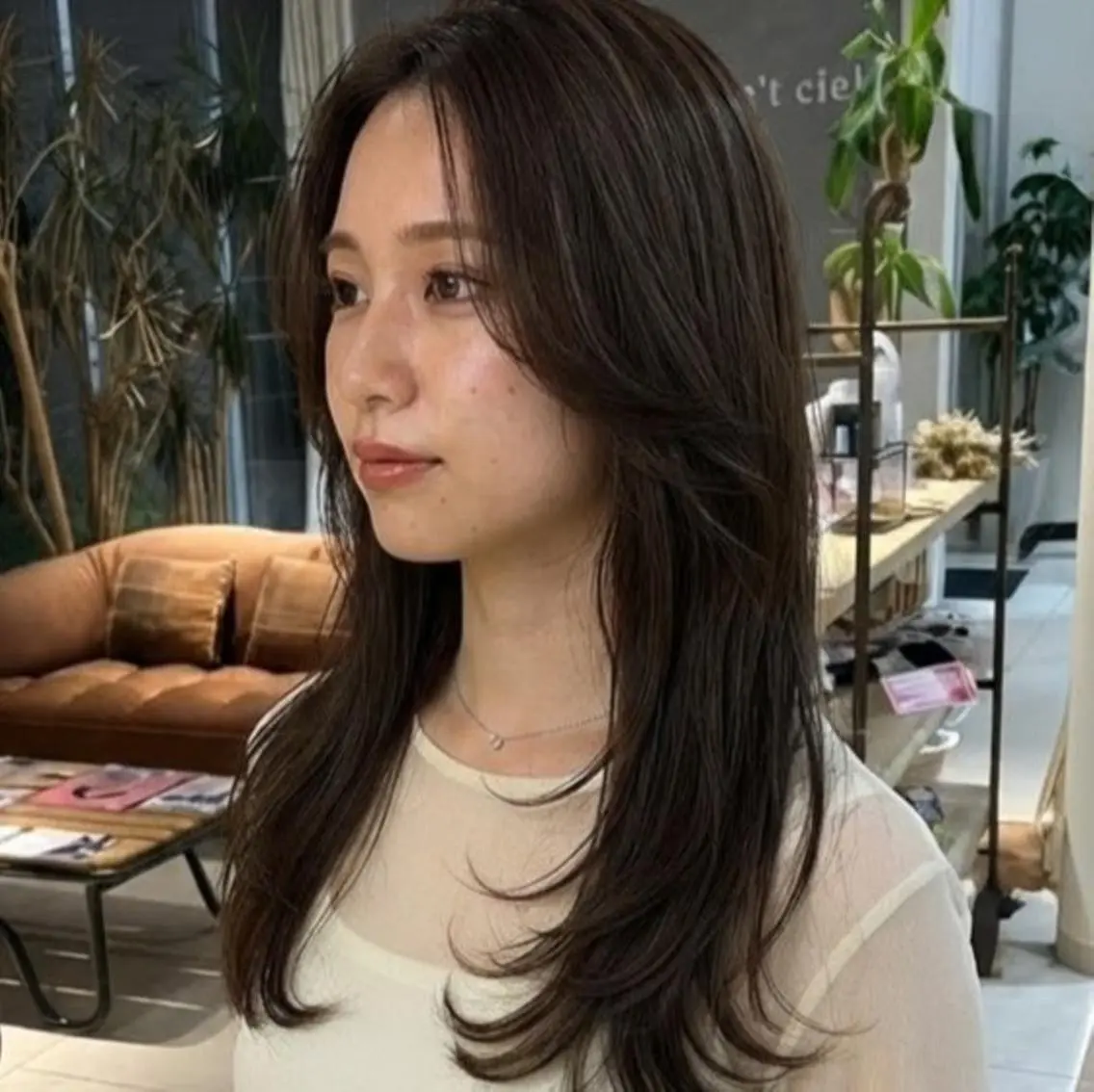 ロング ロングレイヤー レイヤーカット ロング obje't cielのヘアスタイル