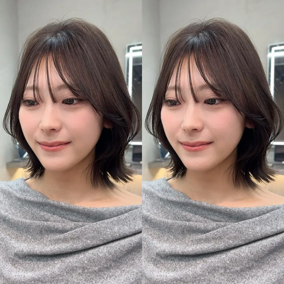 ミディアム カラー ベージュカラー ブリーチ 透明感カラー ブリーチなしカラー 髪質改善 カット ヘアカラー トリートメント ヘッドスパ ✨髪質改善特化✨副 店長椎葉信乃介のヘアスタイル