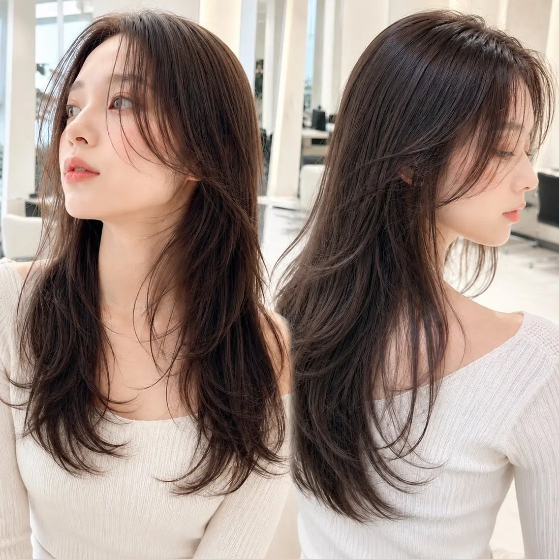 カラー おばかん❣️垢抜け /レイヤー/縮毛矯正のヘアスタイル