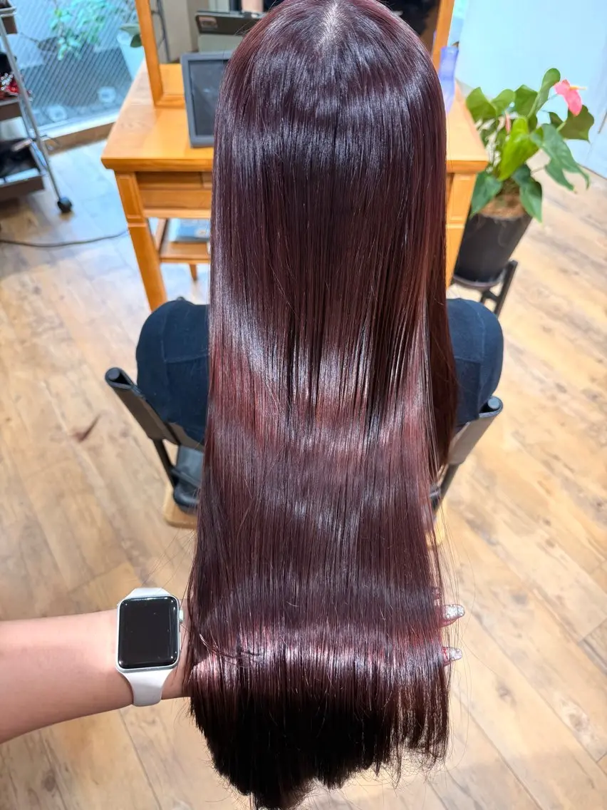 ロング カラー ✨艶髪✨ 奈須晴香のヘアスタイル