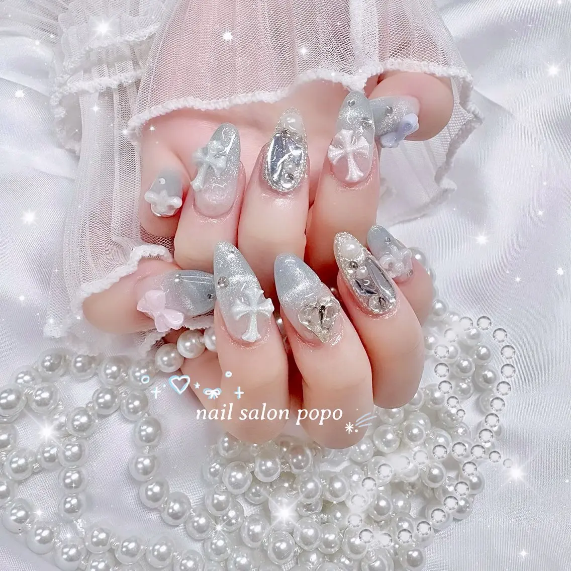 ネイル マグネットネイル ハンドネイル nail salon popo 横浜店のネイルデザイン