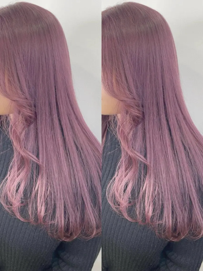 ロング ヘアカラー 艶髪カラー🫧 髪質改善🪽萩原のヘアスタイル