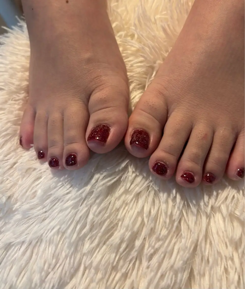 ネイル フラッシュネイル フットネイル フレンチネイル ジェルネイル ガラスフレンチ Nail salon Natulalのネイルデザイン