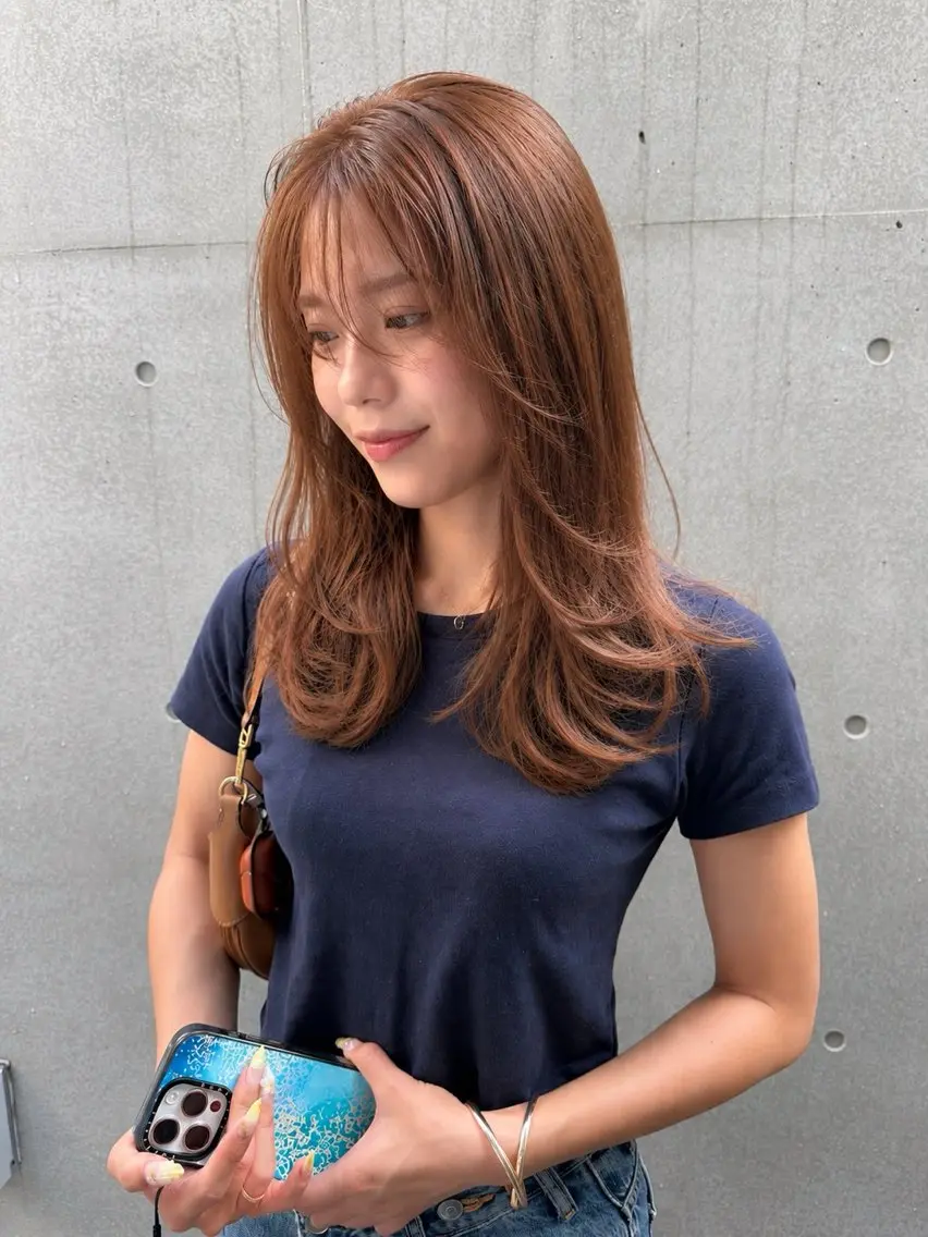 ロング カラー くせ毛 髪質改善 レイヤーカット ロング 小顔カット カット ヘッドスパ 🍃パヤ毛ストレート 🍃佐藤 遊のヘアスタイル
