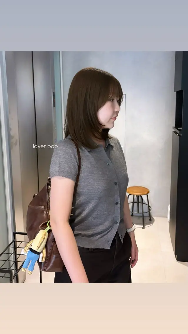 ミディアム カラー カット ヘアカラー マンツーマン半個室 tamuraのヘアスタイル