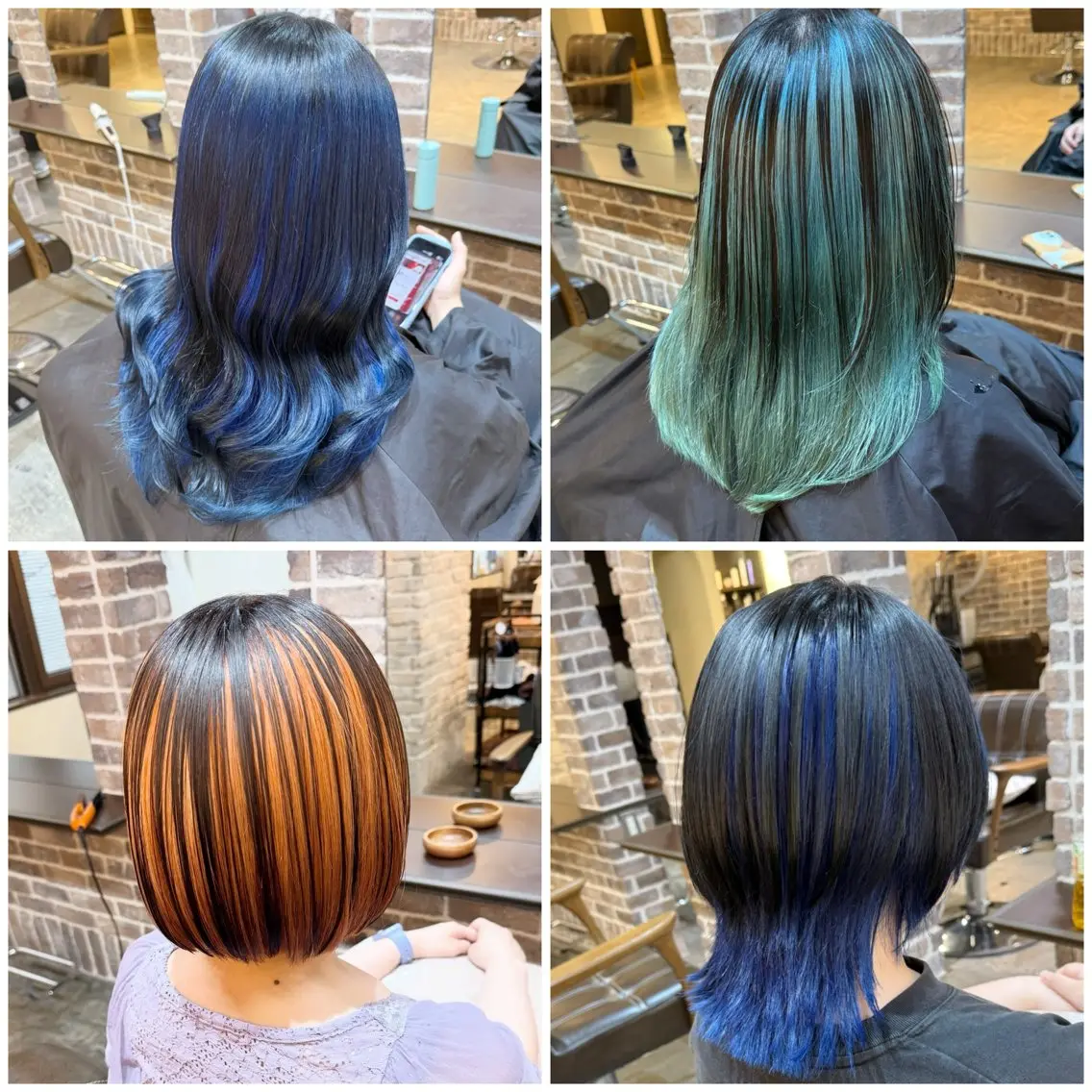 カラー ブリーチ カット ヘアカラー トリートメント 艶カラー/インナー /グラデ/大西小百合のヘアスタイル