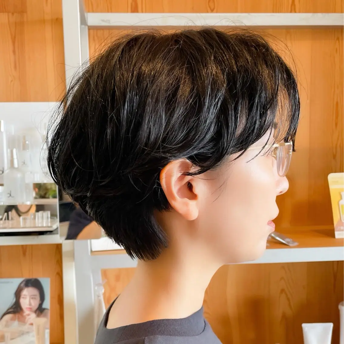 ショート+ニュアンスパーマの写真
