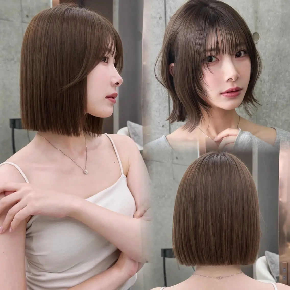 ショート ボブ くびれヘア 顔周りカット 髪質改善 韓国風ヘア カット 縮毛矯正 トリートメント 💗大宮/ボブ特化 縮毛矯正/大和田拓夢のヘアスタイル