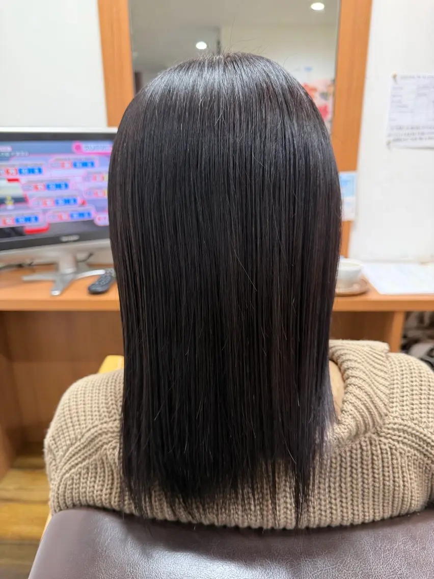 セミロング カラー 佐々木 琉聖のヘアスタイル