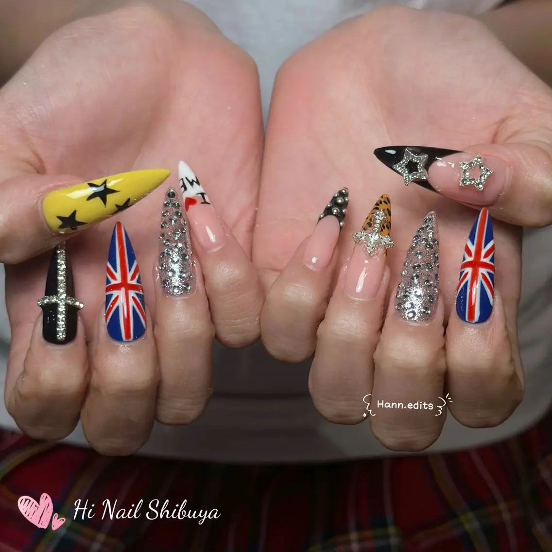 セミロング ハンドネイル Hi Nail Shibuyaのネイルデザイン