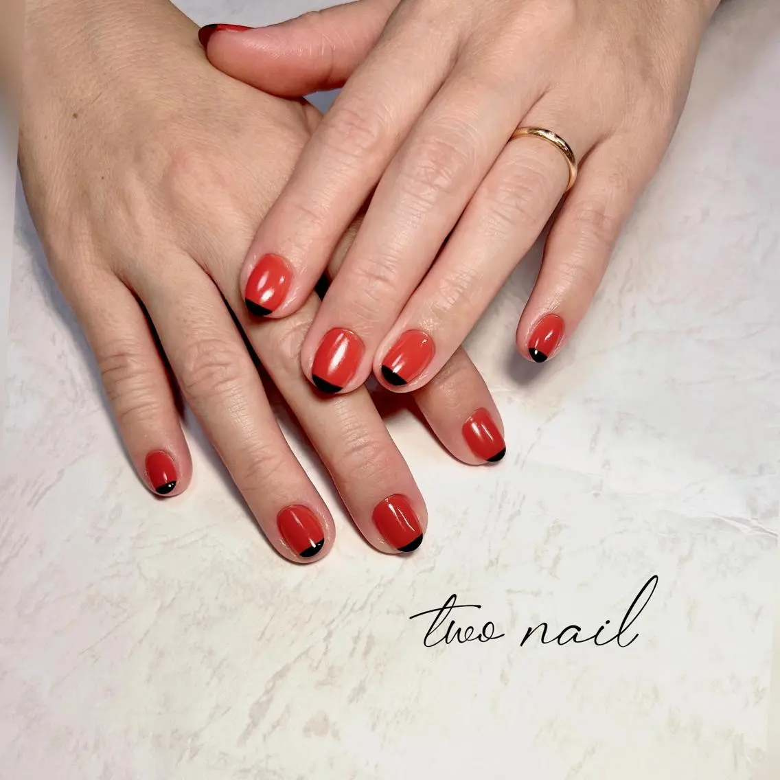 ネイル アートネイル フットネイル ハート ニュアンスネイル ホワイト two nailのネイルデザイン