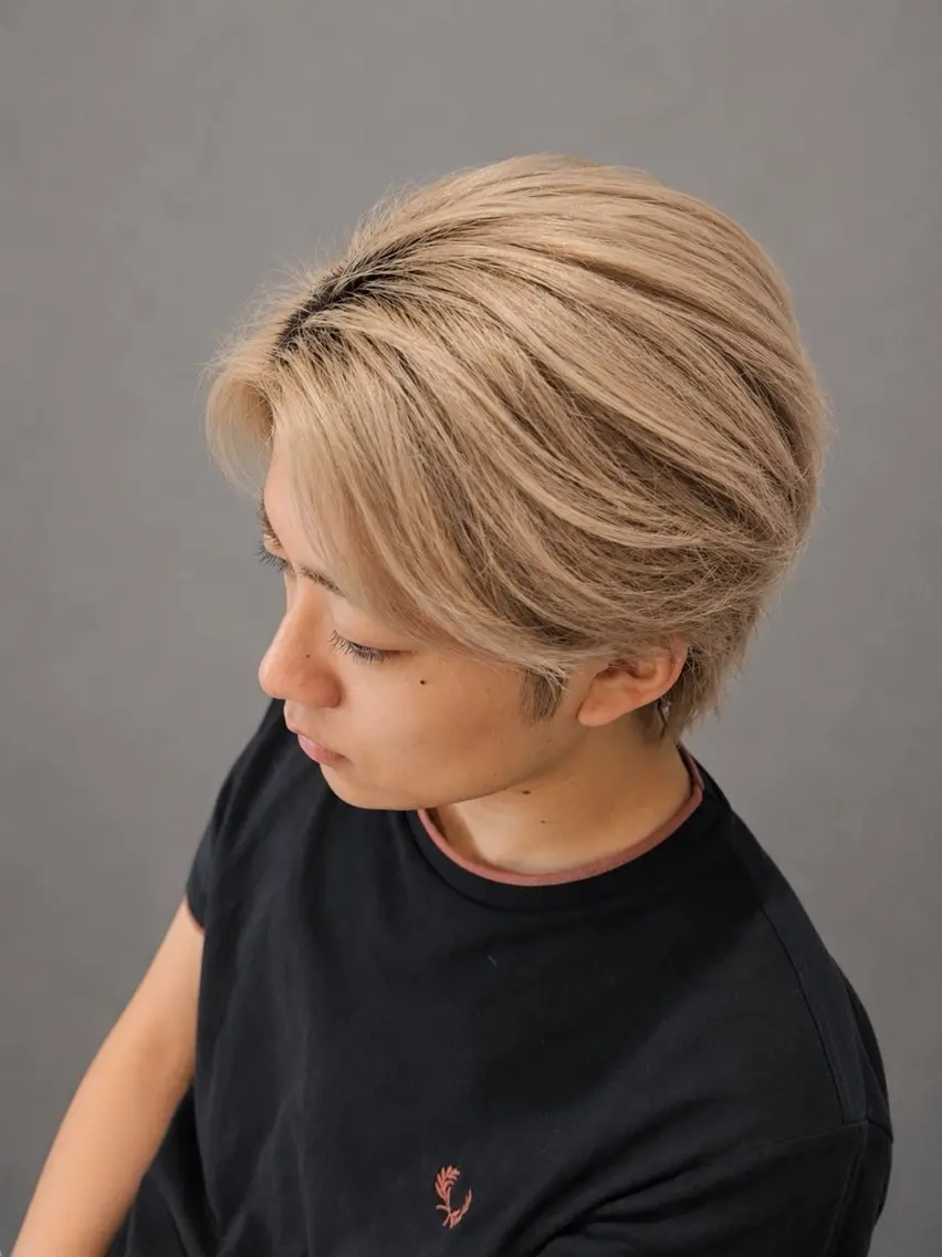 メンズ センターパート メンズウルフカット ウルフカット カット 金子 翔紀のヘアスタイル