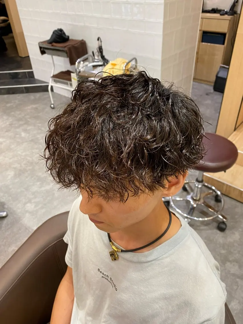 パーマ メンズ メンズ特化LIBER 石川玲央のヘアスタイル