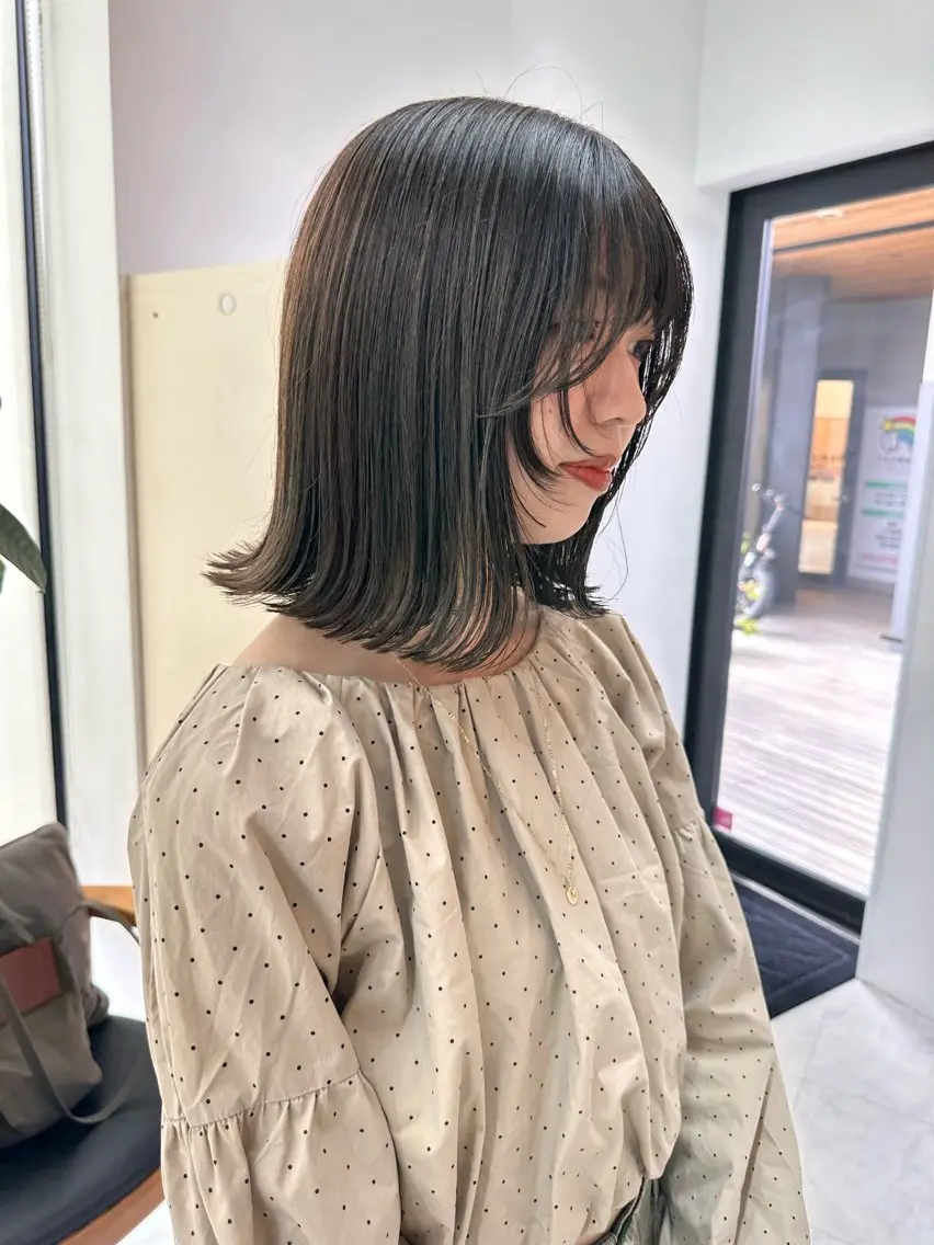 ミディアム カラー カット ヘアカラー トリートメント 柔らかいcolor 🌿harukaのヘアスタイル