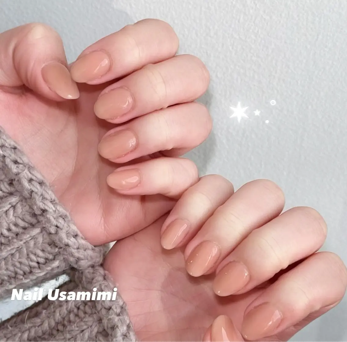 ネイル オフィスネイル ワンカラーネイル シンプルネイル ワンホンネイル ハンドネイル 本町NailUsaM imi MOMOKAのネイルデザイン