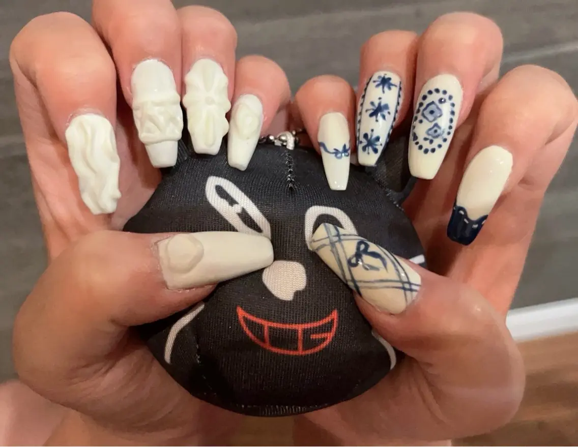 ネイル 持ち込み スカルプネイル ❀pom nail❀ aya.のネイルデザイン
