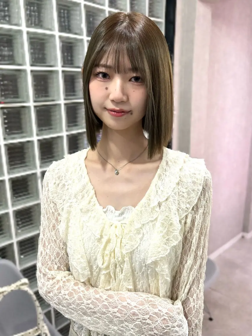 ショート カラー ミント ヘアカラー トリートメント 盛れる顔まわり✨🎀 レイヤー別所好葉のヘアスタイル