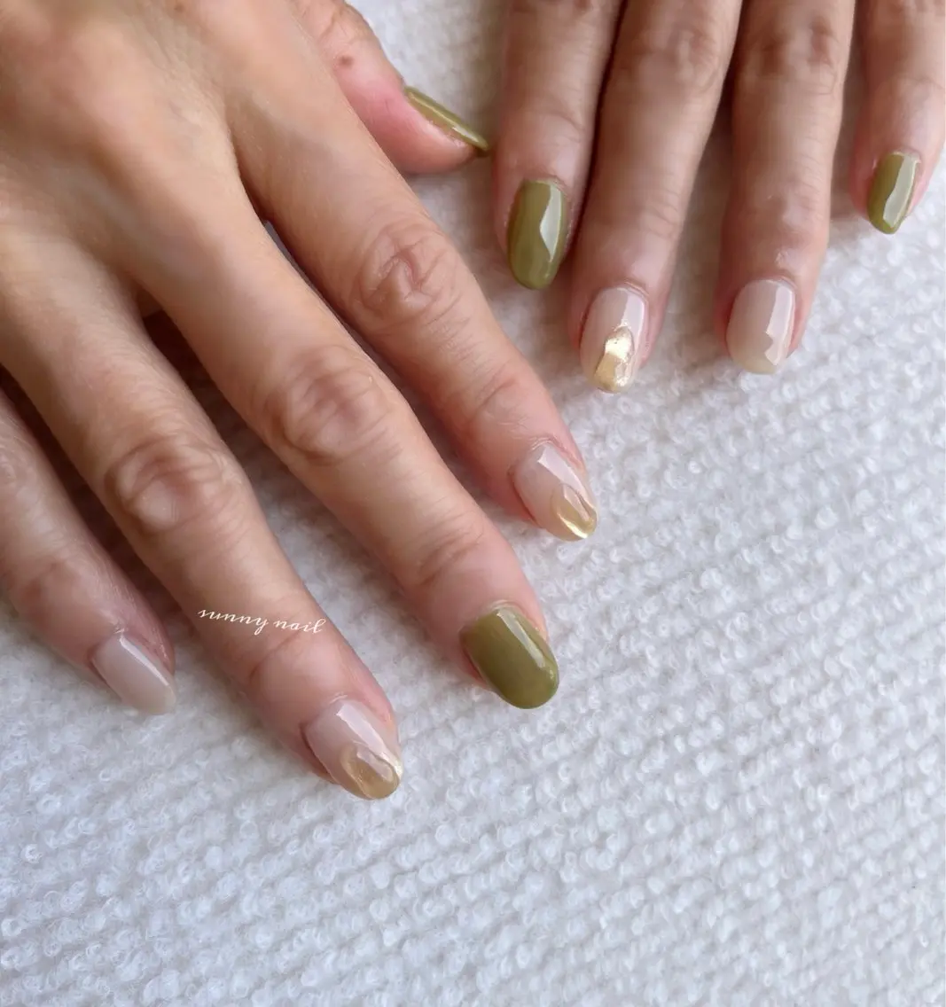 ネイル ジェルネイル ニュアンスネイル パラジェル sunny nailのネイルデザイン