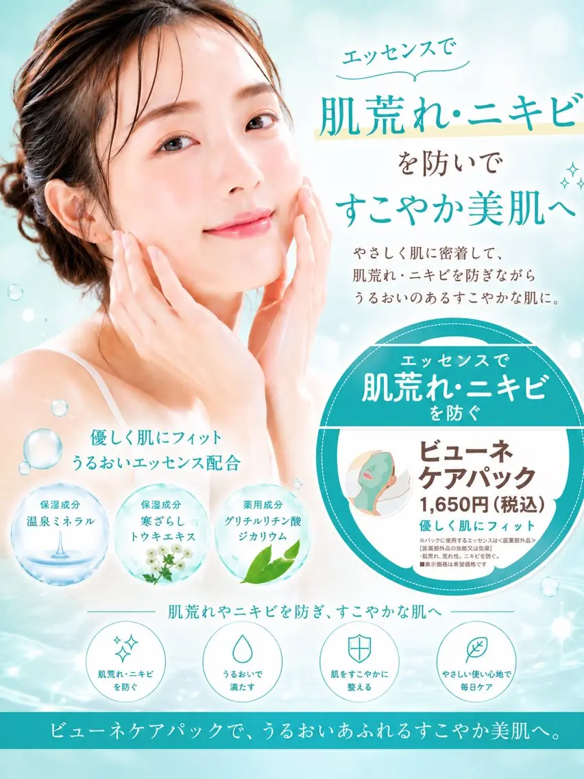 【薬用ビューネ】ニキビ•肌荒れ根本ケアコースの写真