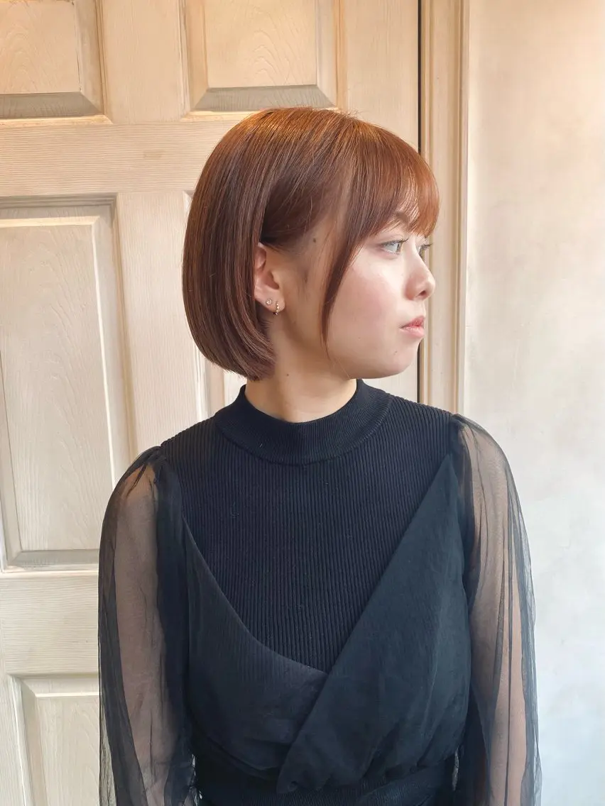 ショート カラー ショートボブ ベージュカラー ブラウンカラー ピンクカラー ピンクベージュ カット ヘアカラー 千 田のヘアスタイル
