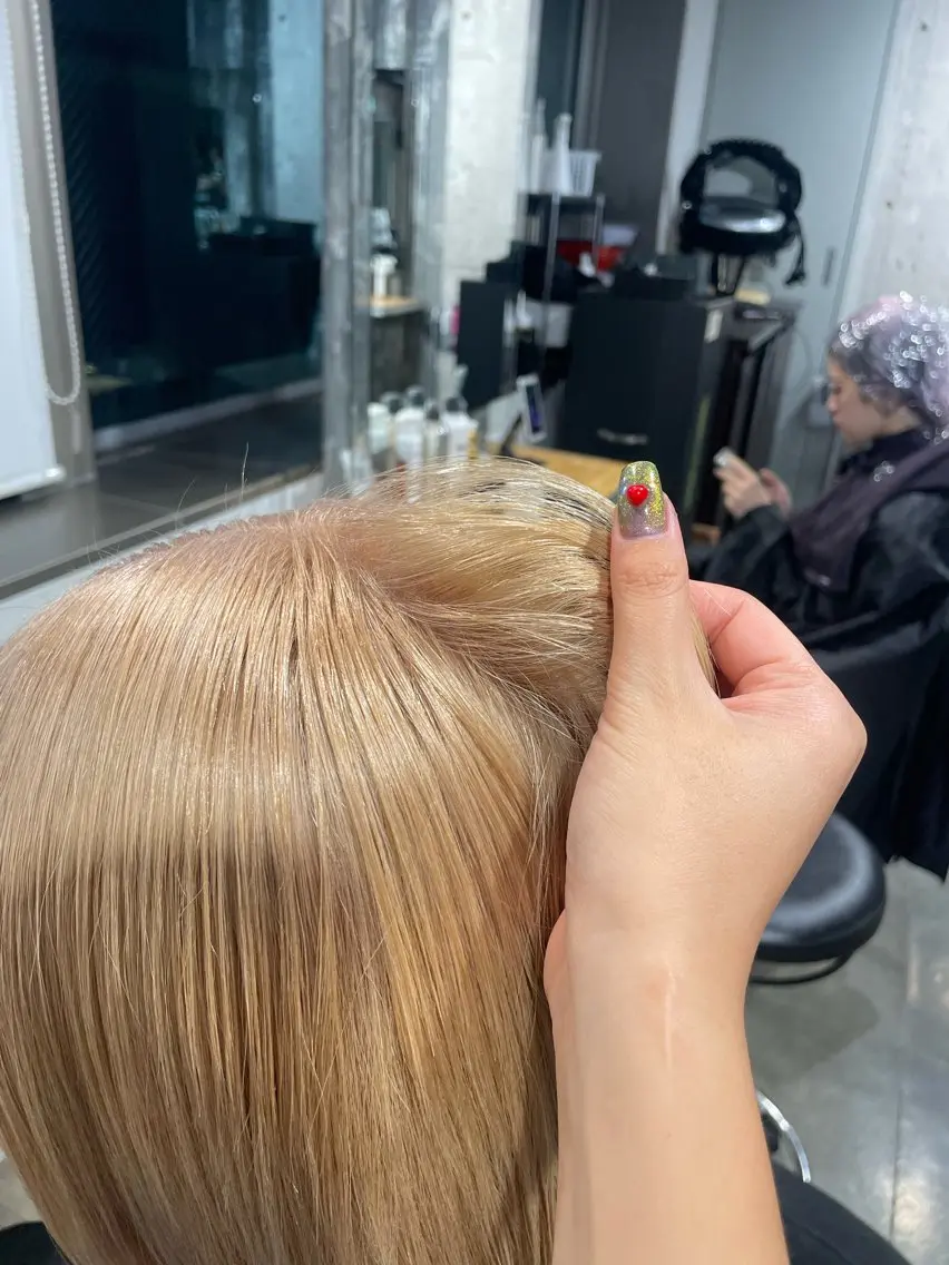 ショート カラー ヘアカラー トリートメント ヘッドスパ ハイトーン 横浜💞ミオのヘアスタイル