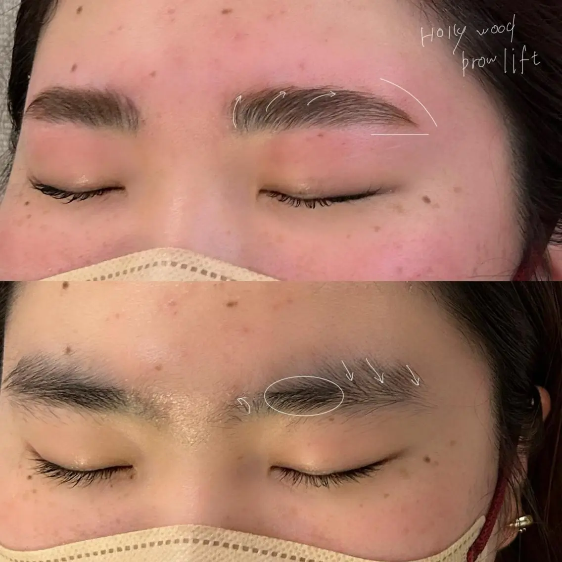 アイブロウ ハリウッドブロウリフト 吉祥寺kasumi 🌛eye/browのマツエク・マツパデザイン
