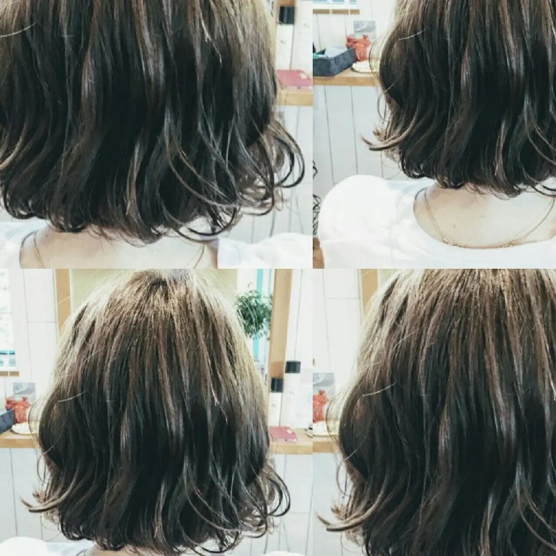 パーマ カラー ミディアム ミディアムパーマ 畠村 美智子のヘアスタイル