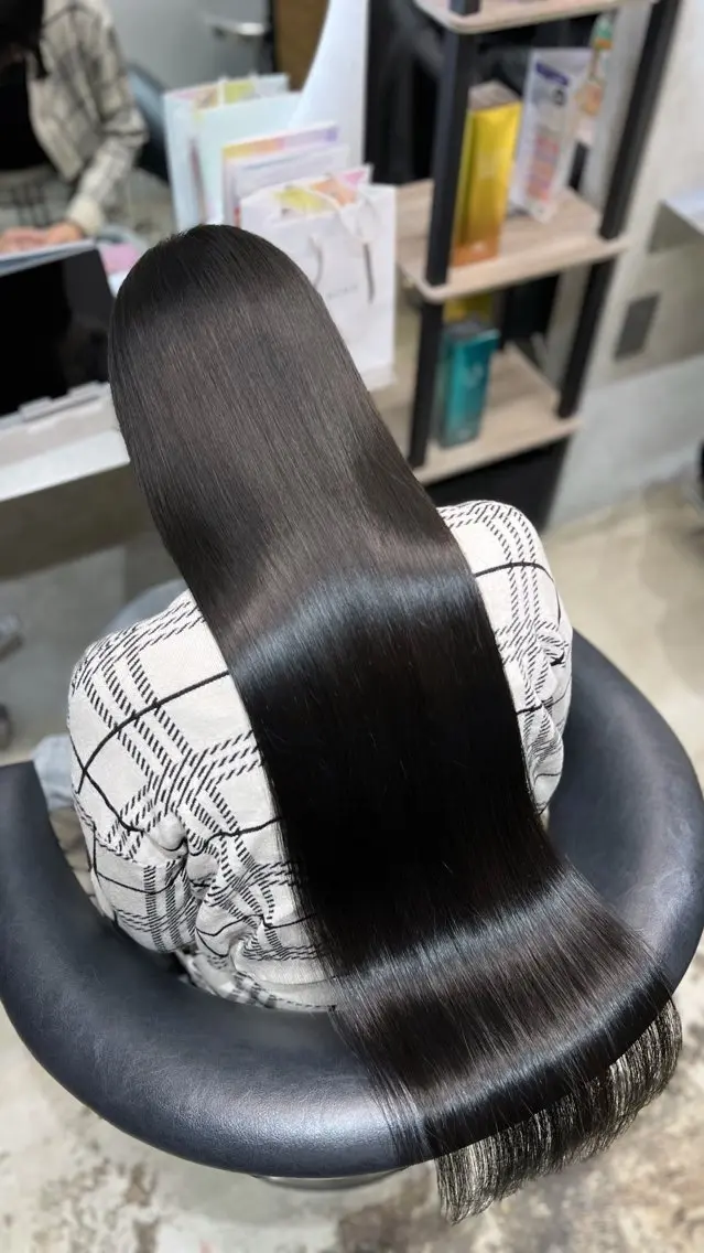 ロング カラー カット ヘアカラー トリートメント ワンホンヘア🇨🇳 髪質改善/itaruのヘアスタイル