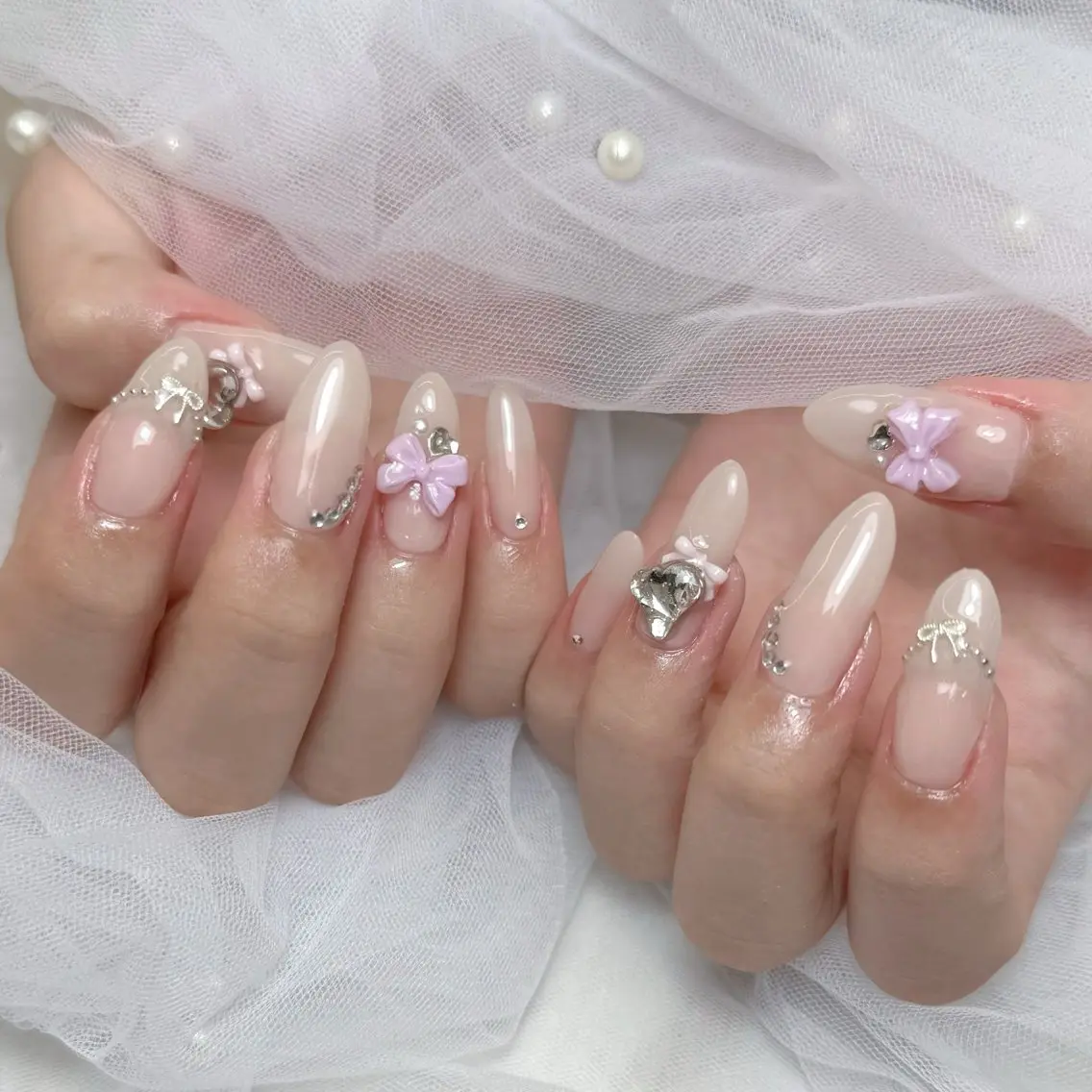 ネイル ハンドネイル mau🩵 堺筋本町nailのネイルデザイン