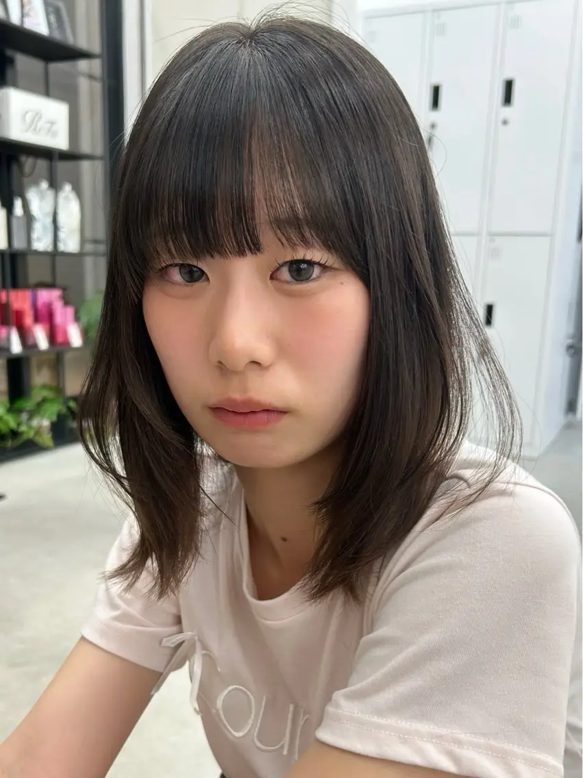 ミディアム くろかわ まいのヘアスタイル