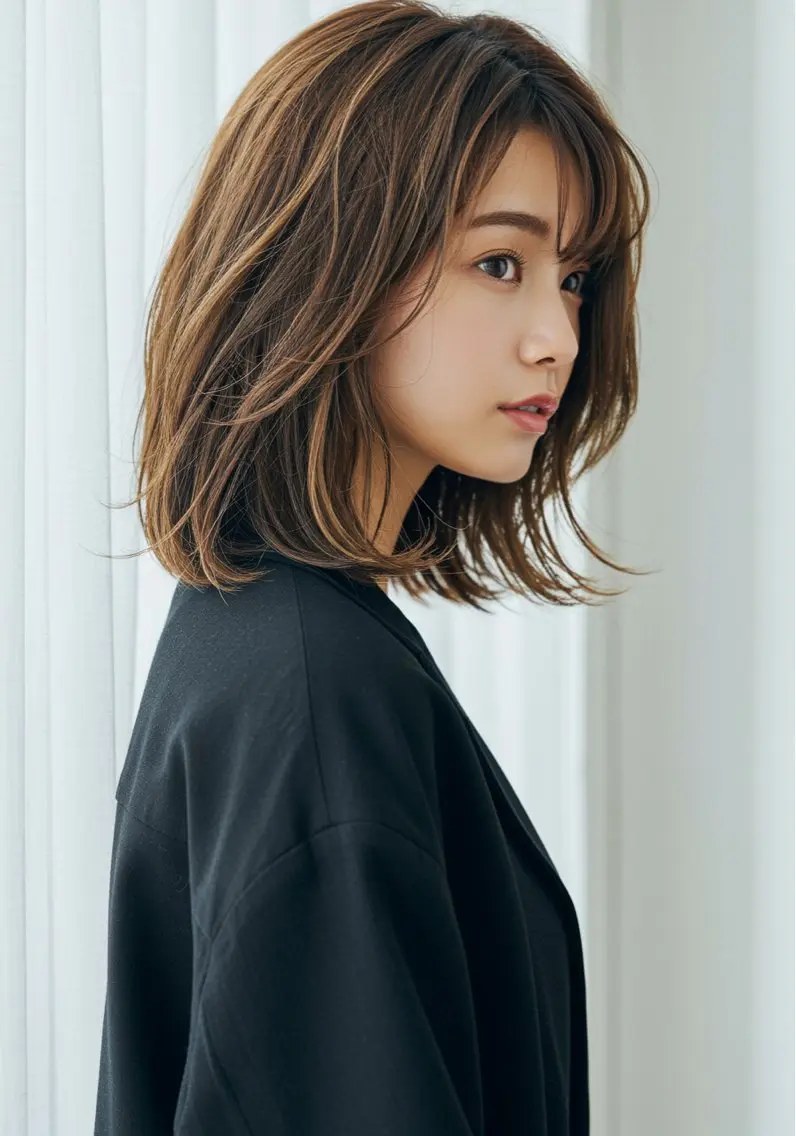 ミディアム カラー ✨GLOW  by face 櫻井✨️のヘアスタイル