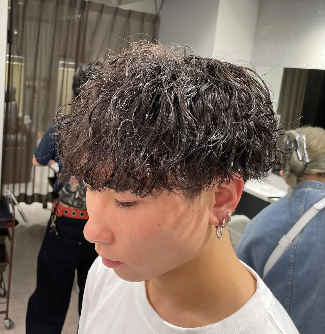 パーマ メンズ 京都河原町 メンズパーマ助川龍哉のヘアスタイル