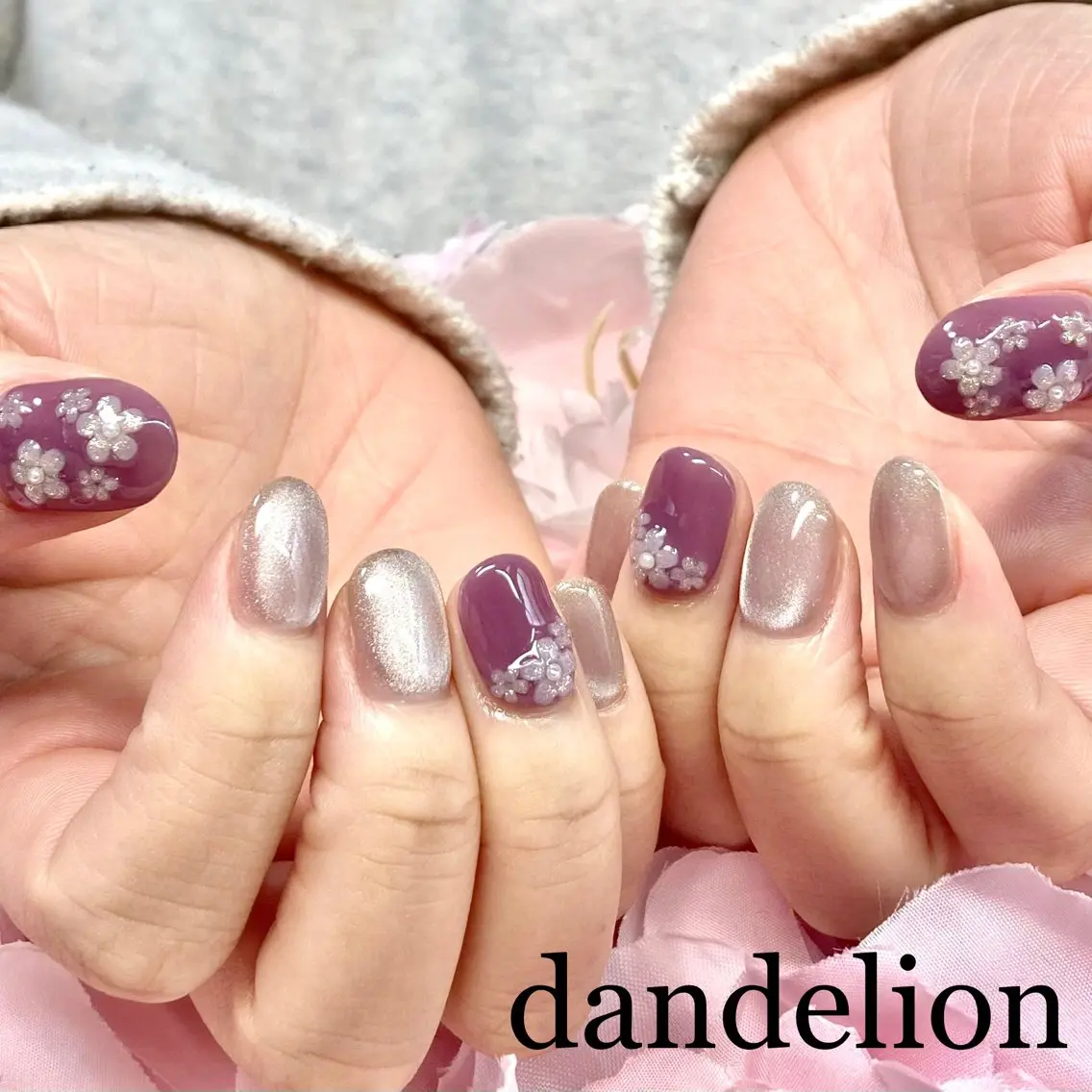 ネイル ハンドネイル ハンドケア dandelion ダンデライオンのネイルデザイン