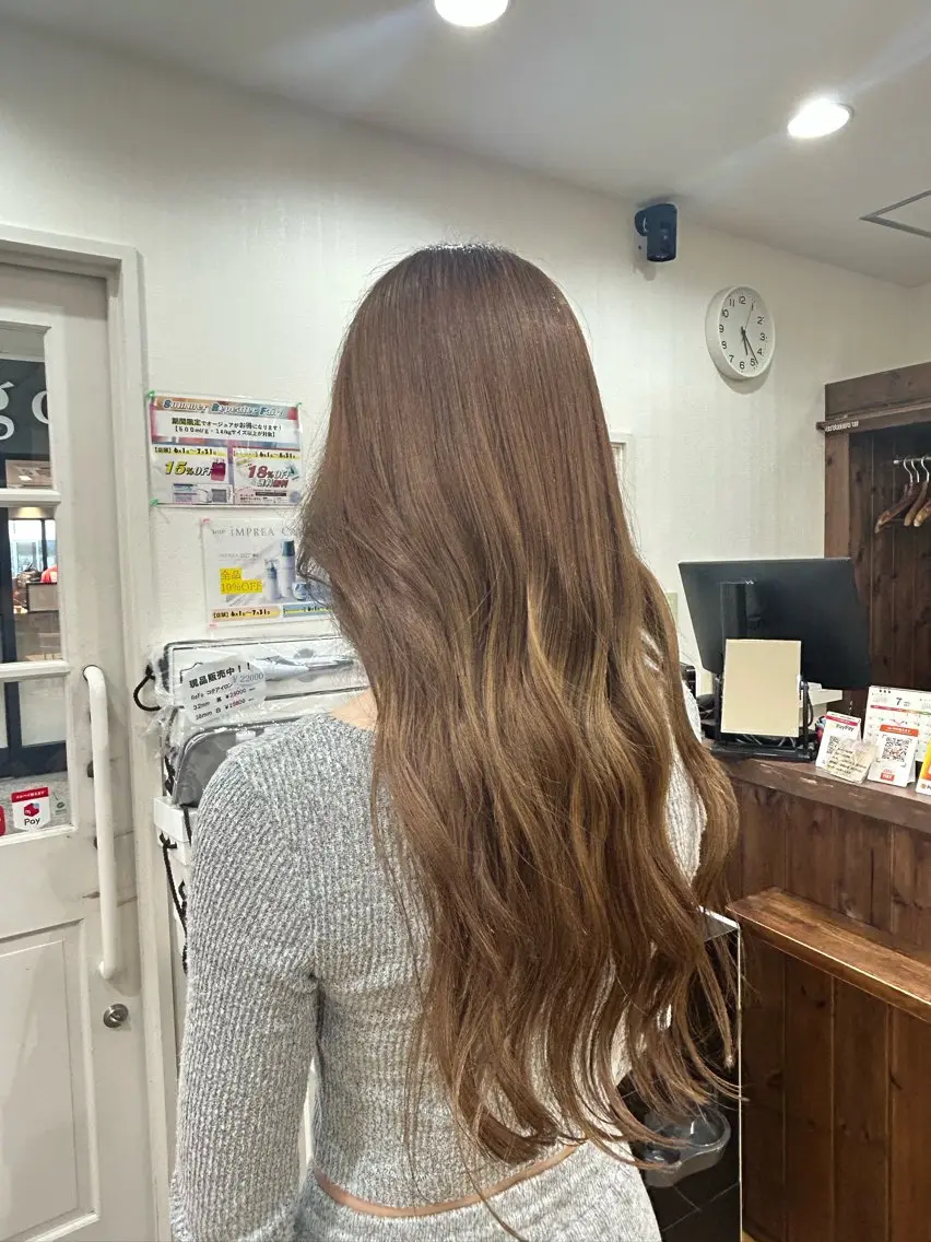 ロング 伸ばしかけ ｶｯﾄﾓﾃﾞﾙ募集中 🍒あさみ🍒のヘアスタイル