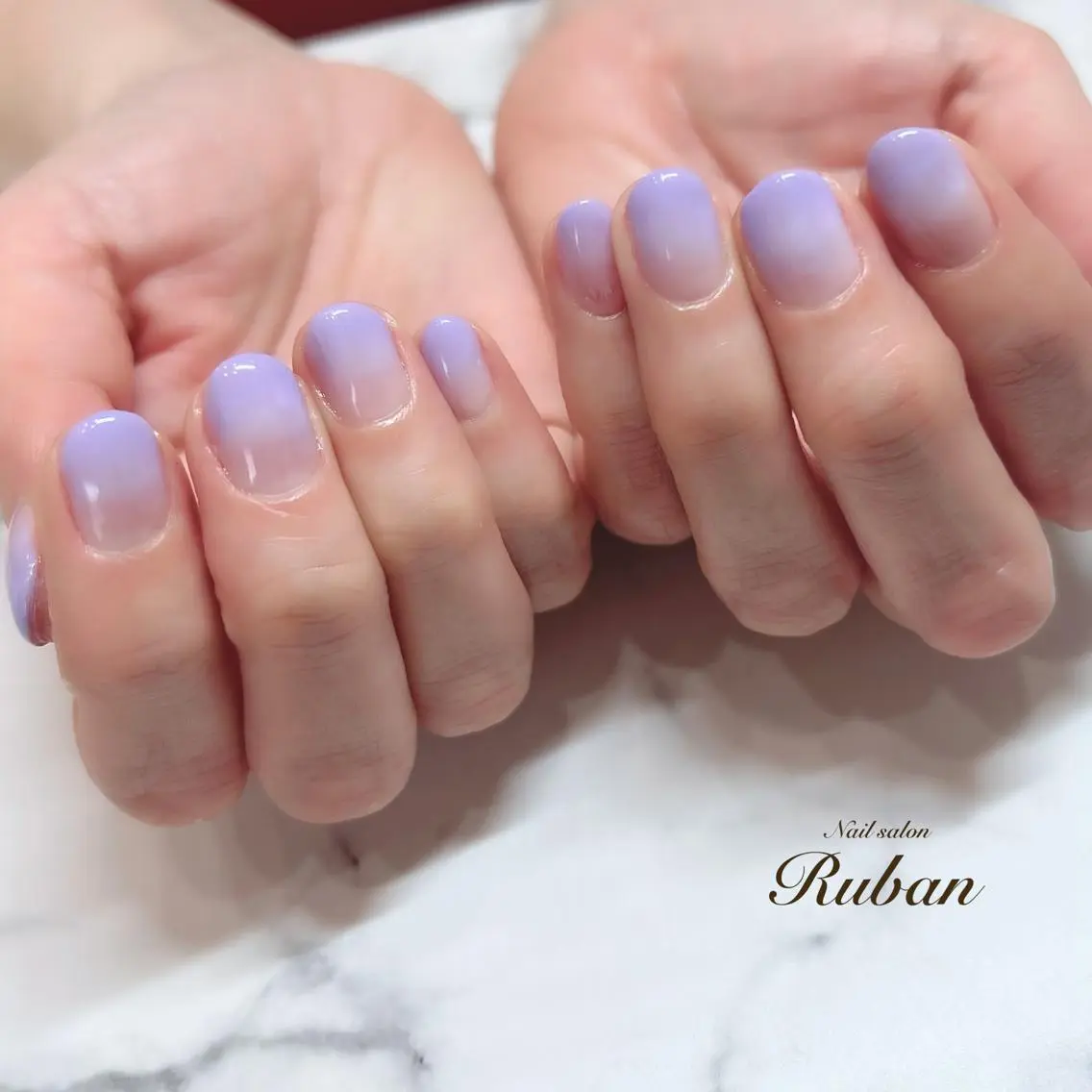 ネイル グラデーション パープル Nail salon Rubanのネイルデザイン