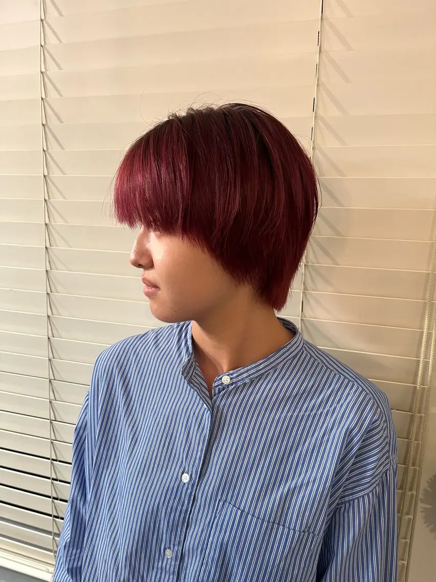 ショート デザインカラー🍬✨ 透明感カラー✨ナナのヘアスタイル