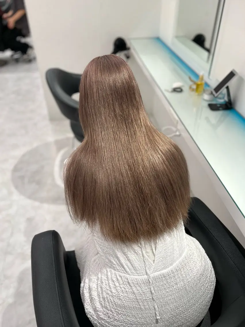 セミロング カラー パーマ ヘアアレンジ メンズ ヘアカラー ♡ 𝐑𝐈𝐎♡のヘアスタイル